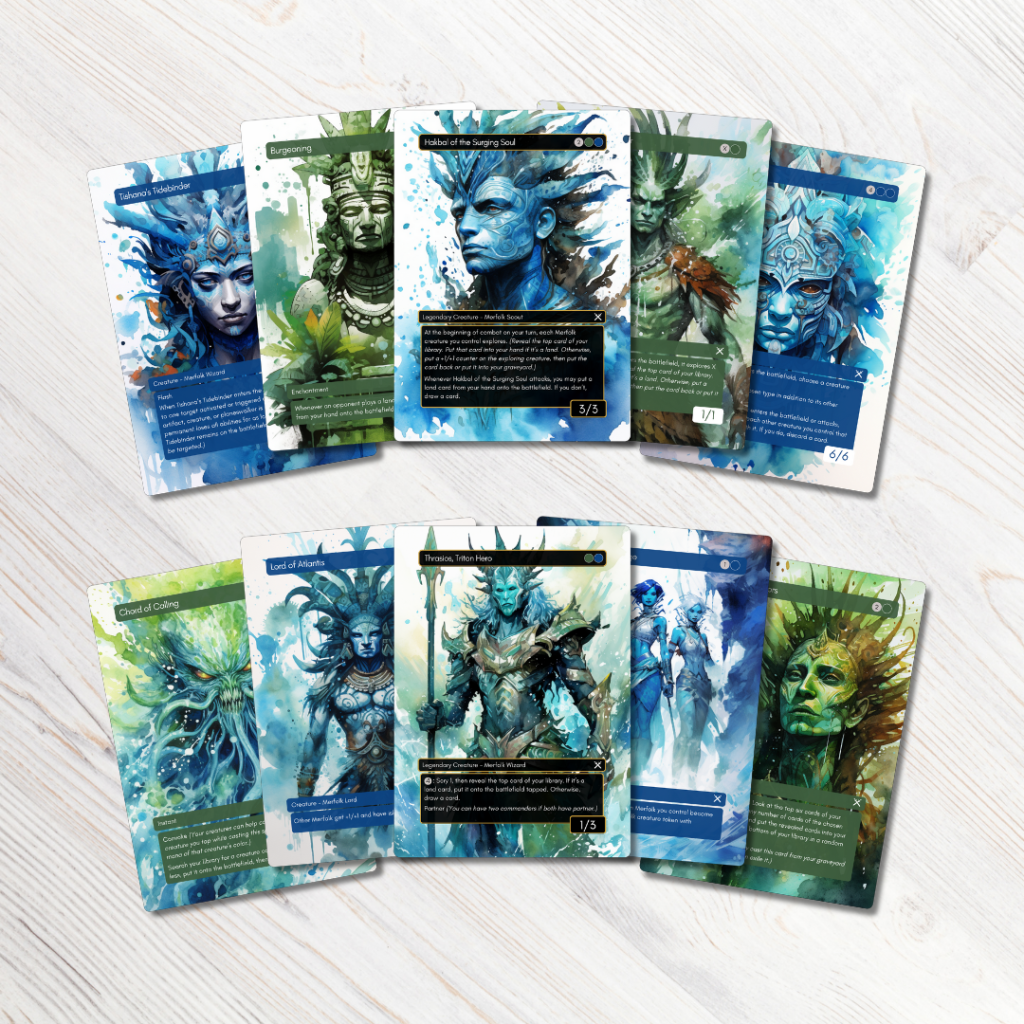 Mtg Proxy Commander Precon Upgrade Pack Explorers Of The Deep The