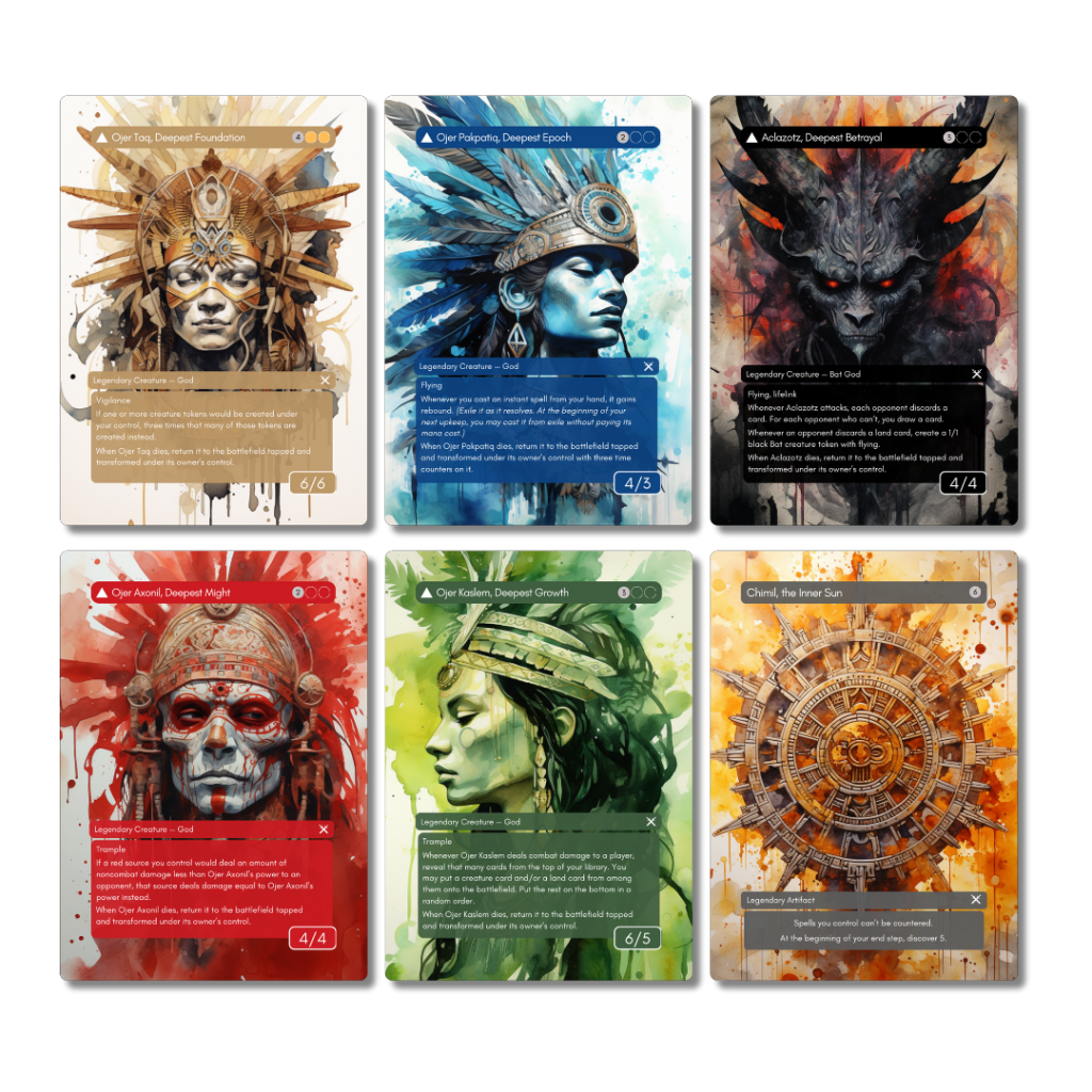 Magic Choose One MTG Proxy Commander Starter Pack: Ixalan Gods