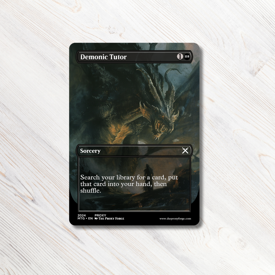 Demonic Tutor - Custom Magic The Gathering Card - High Quality