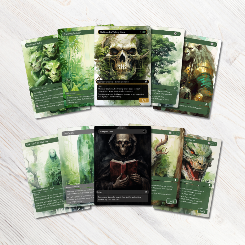 MTG Proxy Commander Starter Pack: Skullbriar, The Walking Grave - The ...