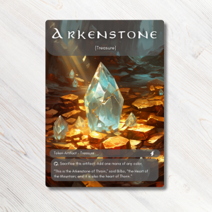MTG Proxy Token Treasure Token Arkenstone Style for Lord of the Rings