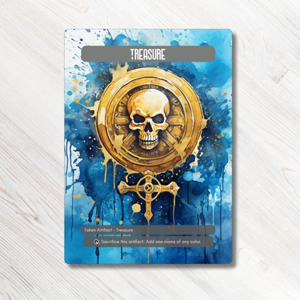 MTG Token Proxy Treasure Token Pirate Treasure