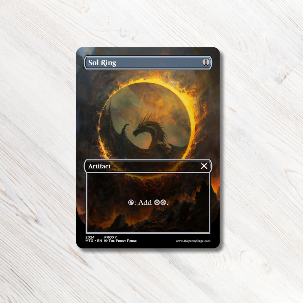 MTG proxy Sol Ring Dragon Magic the Gathering Proxies