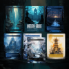 Dimir Pack MTG Proxies Land Essentials , Dual lands, fetch lands, shock lands, bond lands, pathway lands close up