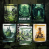 Golgari Pack MTG Proxies Land Essentials , Dual lands, fetch lands, shock lands, bond lands, pathway lands close up