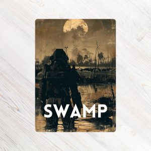 Custom Art Basic Swamp MTG Proxy High Quality Magic the Gathering Proxies Fallout MTG Proxies