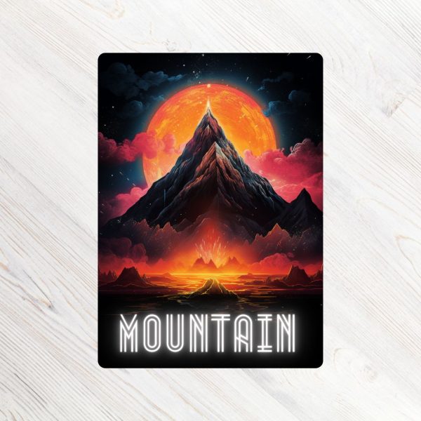 Custom Art Basic Mountain MTG Proxy High Quality Magic the Gathering Proxies