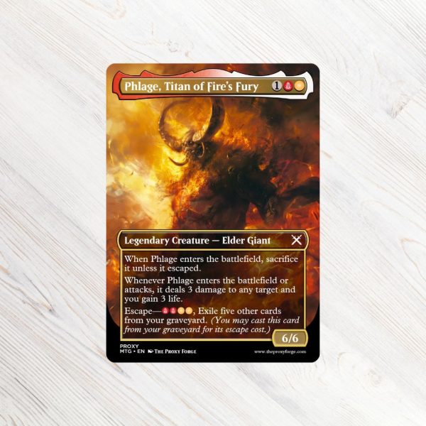 Phlage, Titan of Fire's Fury MTG Proxy High Quality Magic the Gathering Proxies Modern Horizon 3 Proxies