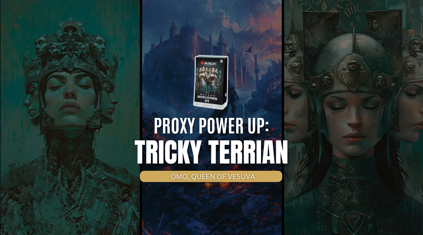Tricky Terrain Commander Precon Upgrade Guide MTG Proxy Magic the Gathering Proxies Modern Horizons 3 Precon Upgrade
