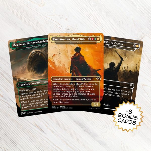 Dune Commander Deck MTG Proxy Magic the Gathering Proxies Hazezon Tamar Proxy Deck