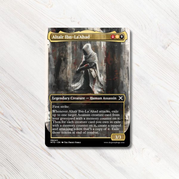 Altair Ibn-La'Ahad MTG Proxy High Quality Magic the Gathering Proxies Assassin's Creed MTG proxy