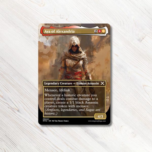 Aya of ALexandria MTG Proxy High Quality Magic the Gathering Proxies Assassin's Creed MTG proxy