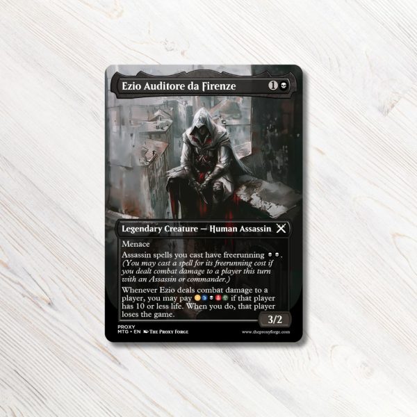 Ezio Auditore de Firenze MTG Proxy High Quality Magic the Gathering Proxies Assassin's Creed MTG proxy