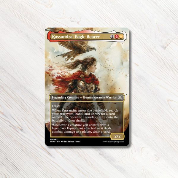 Kassandra Eagle Bearer MTG Proxy High Quality Magic the Gathering Proxies Assassin's Creed MTG proxy