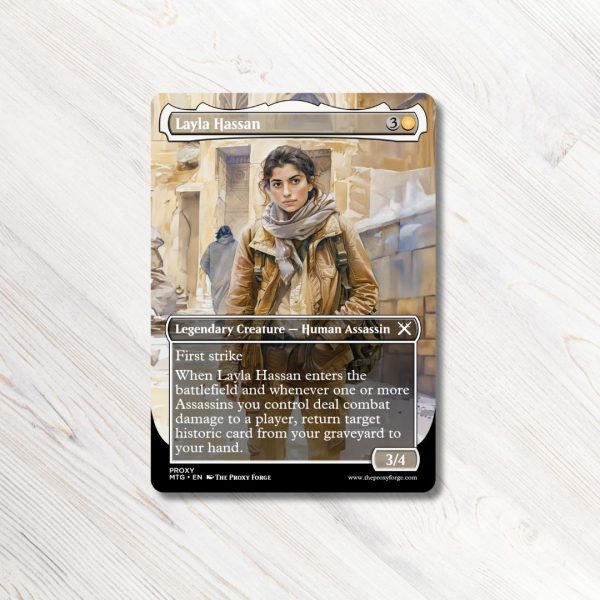 Layla Hassan MTG Proxy High Quality Magic the Gathering Proxies Assassin's Creed MTG proxy