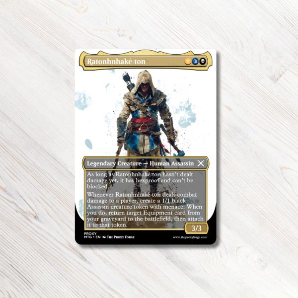 Ratonhnhake:ton MTG Proxy High Quality Magic the Gathering Proxies Assassin's Creed MTG proxy