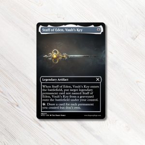 Staff of Eden, Vault's Key MTG Proxy High Quality Magic the Gathering Proxies Assassin's Creed MTG proxy