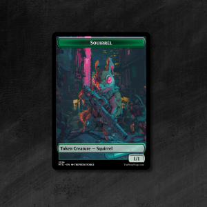 MTG Proxy Token: Squirrel (Cyberpunk)