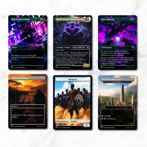 MTG Proxy Marvel Secret Lair: Black Panther, Wakandan King