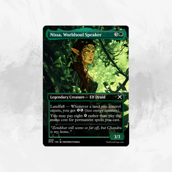 Nissa, Worldsoul Speaker MTG Proxy