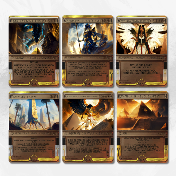 MTG Proxy Commander Precon Upgrade Pack: Eternal Might (Hashaton, Scarab's Fist) Invocations - Image 2