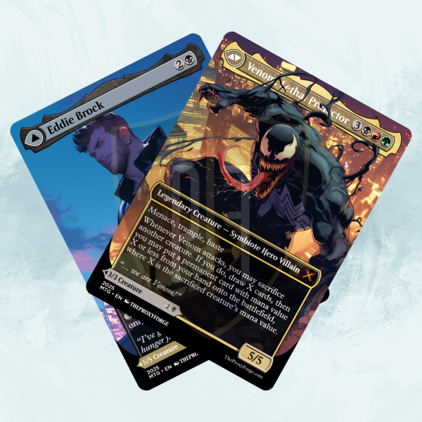 Eddie Brock // Venom, Lethal Protector MTG Proxy - Image 2