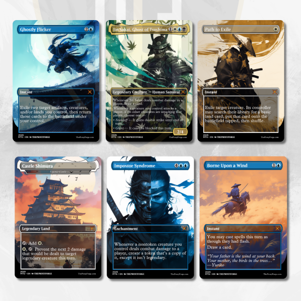 MTG Proxy Playstation Ghost of Tsushima Secret Lair