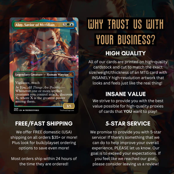 MTG Proxy Playstation Horizon Secret Lair - Image 2